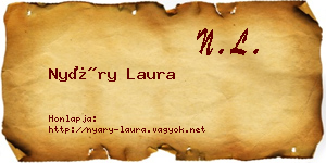 Nyáry Laura névjegykártya