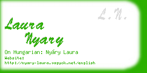 laura nyary business card