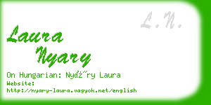 laura nyary business card